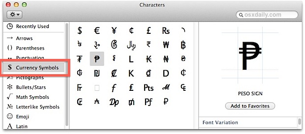 Excel for mac symbols