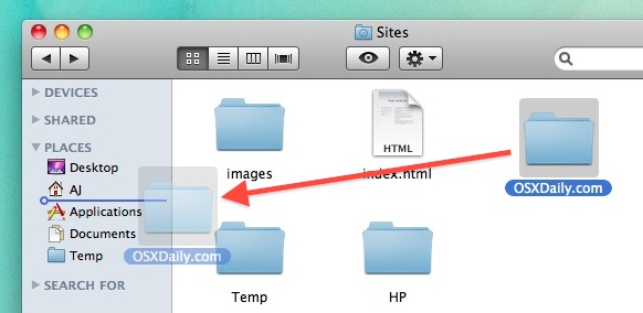 Change Folder Icon In Finder Sidebar