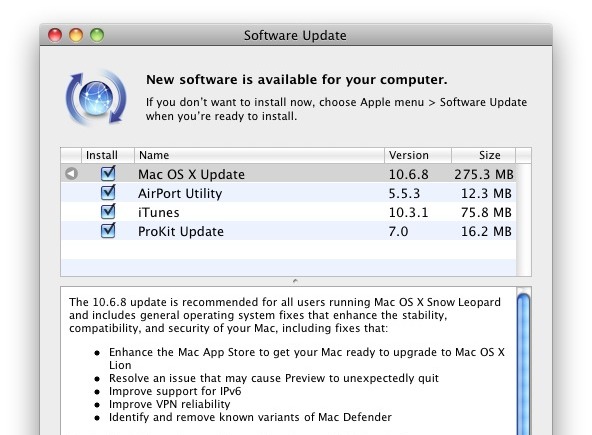 Operating System Software Compatibility Mac