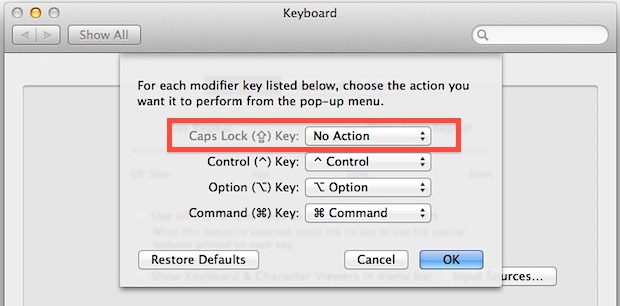 How To Map The Caps Lock Key To The Esc Key In macOS