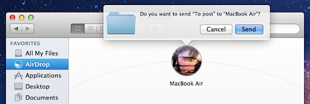 Transfer files between Macs with AirDrop
