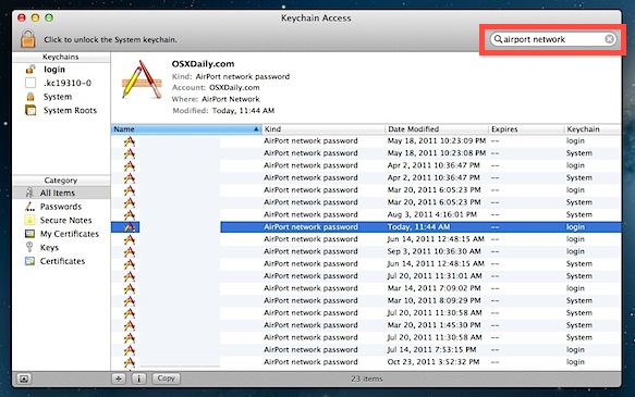 Delete Mac Keychain Access For Adal