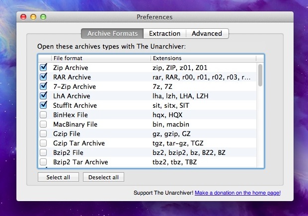 the unarchiver mac os x