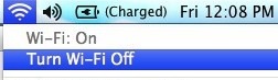 Turn Wi-F off in OS X