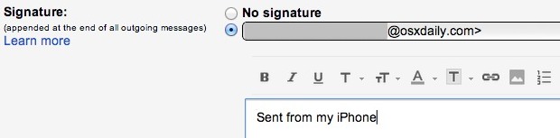 Create a Gmail signature