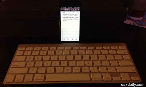iPhone with an External Keyboard