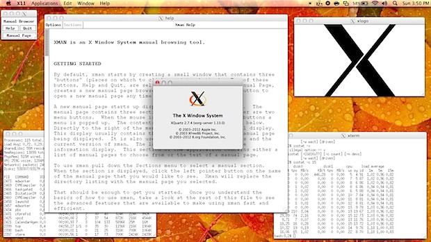 X11 in Mac OS X with XQuartz