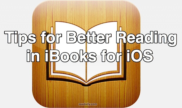 iBooks reading tips