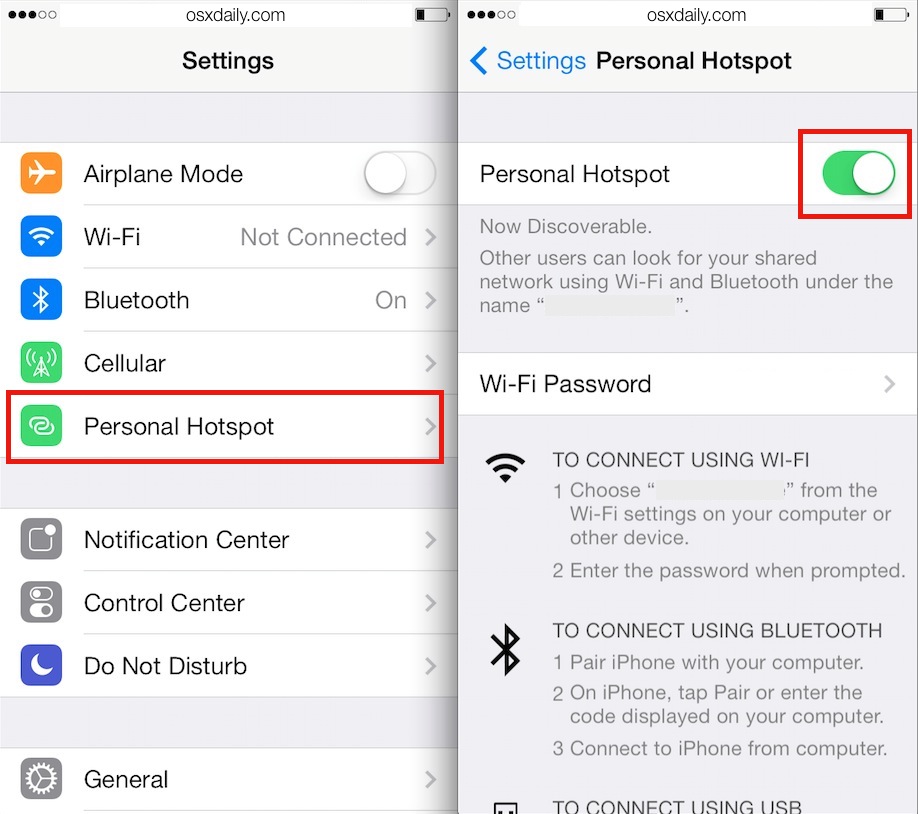 how to activate hotspot on iphone 4s verizon