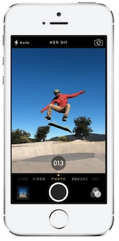 Burst mode camera on the iPhone