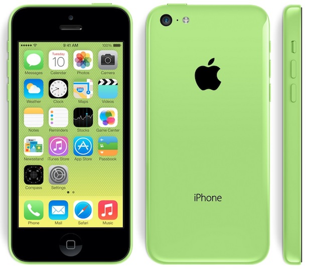 iPhone 5C in green