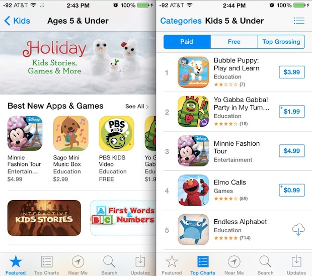 Kids App Store for iOS