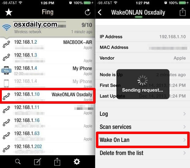 Using Wake On LAN in iOS