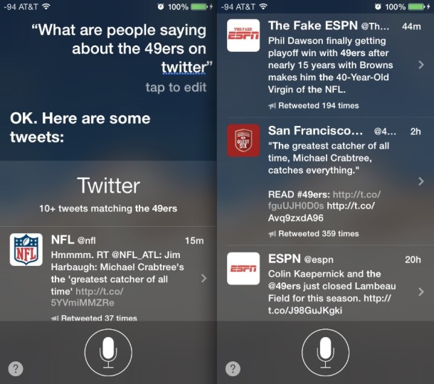 Get topic details and information from Twitter with Siri