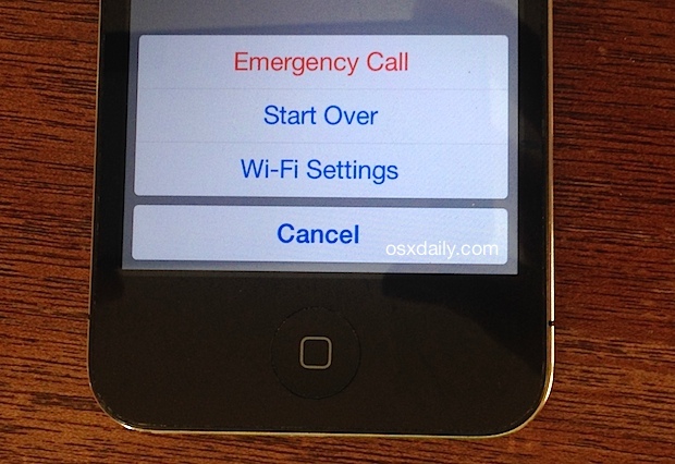 Method Two: How to Activate iPhone without SIM Card by Using Emergency Call Feature?