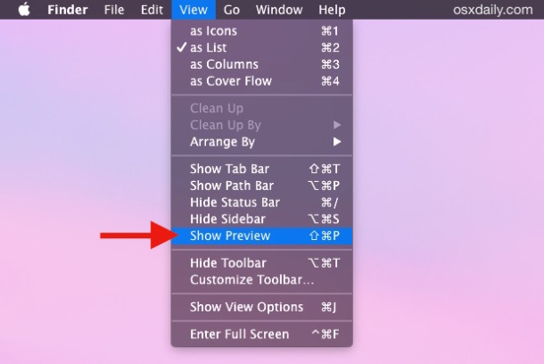 photo of Show a Preview Panel in Every Finder Window of Mac OS X image