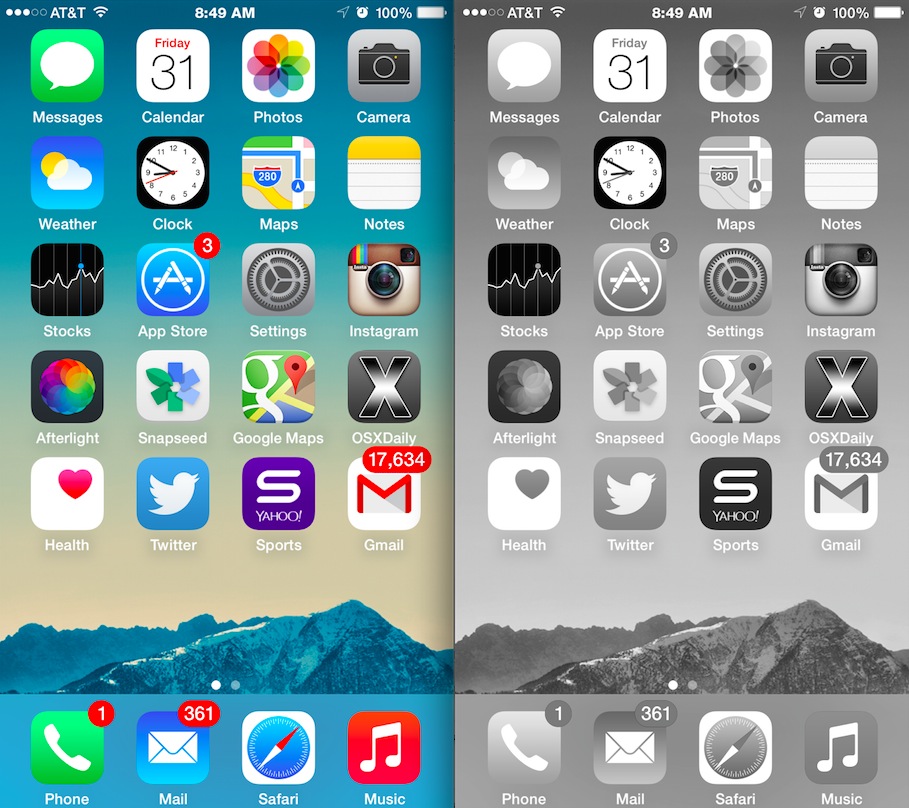 Turn iPhone or iPad Screen Into Black & White with Grayscale Mode