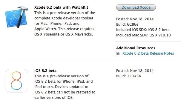 photo of iOS 8.2 Beta 1 & Apple Watch Developer Kit Released image
