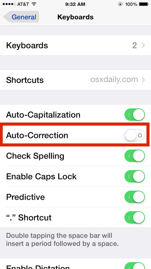 How to Disable AutoCorrect on iPhone Completely