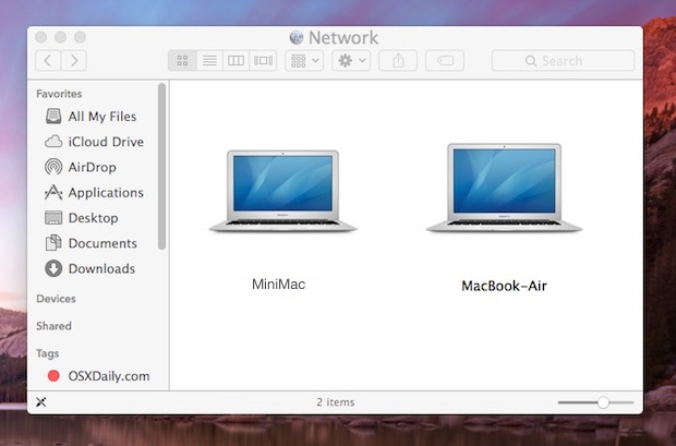 Mac os x map network drive automatically