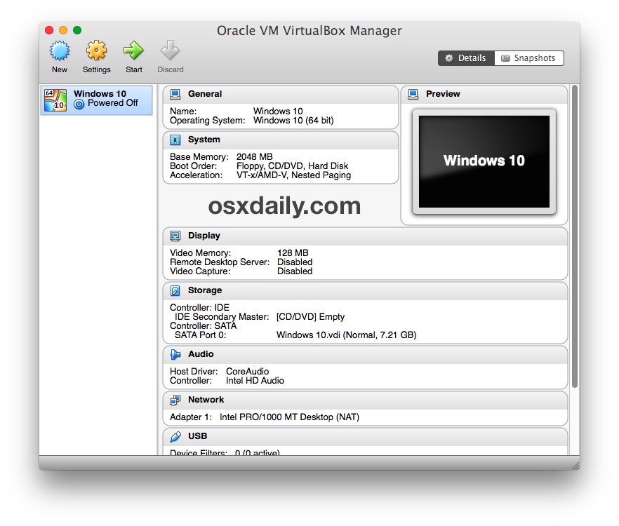 How To Create A Virtual Box For Osx