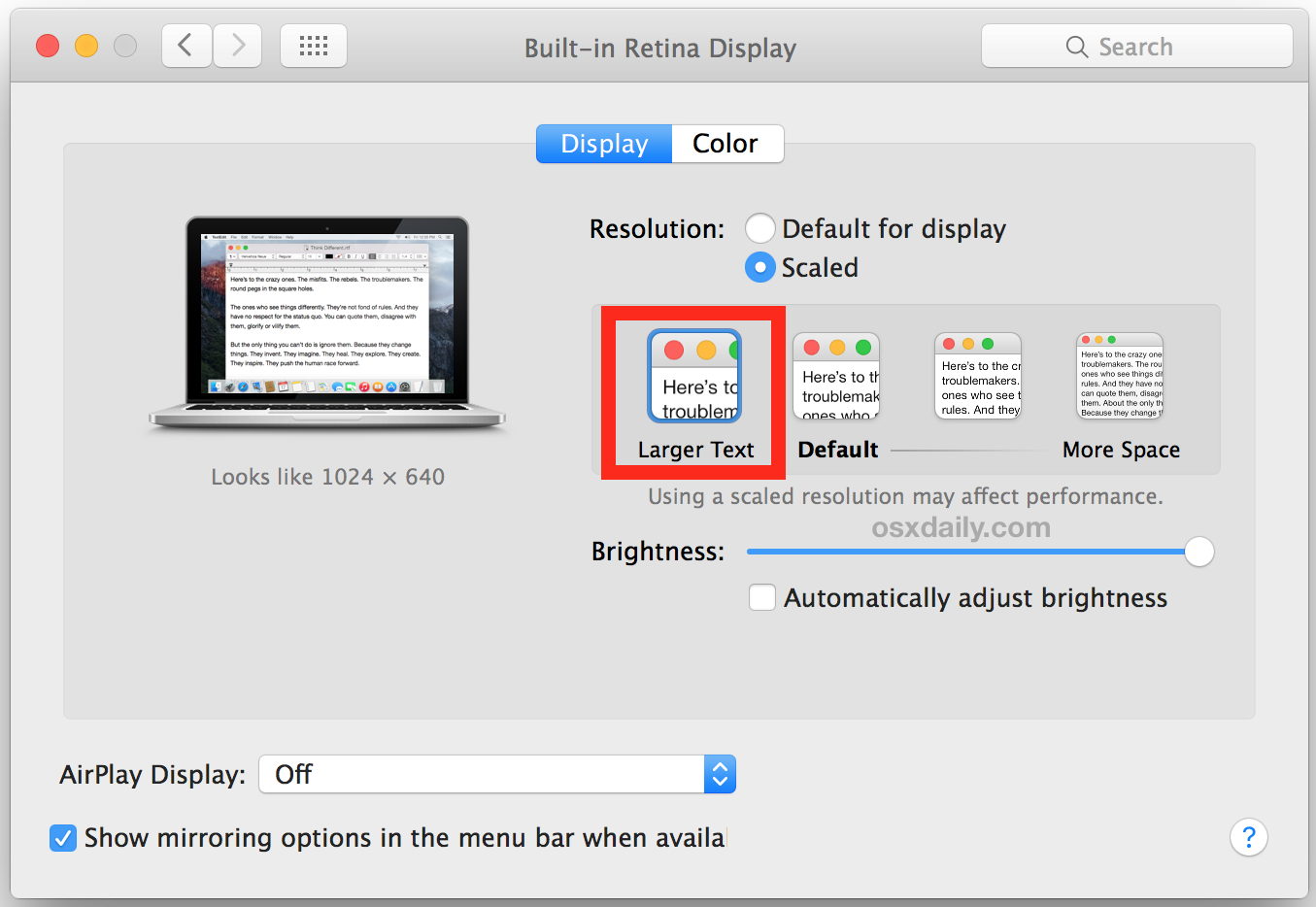 How to Increase All System Font Size in Mac OS X