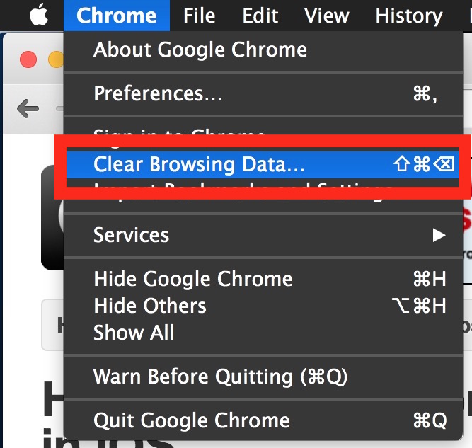 How To Erase History On Chrome For Mac