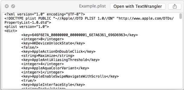 Convert a plist file to XML or binary in Mac OS X