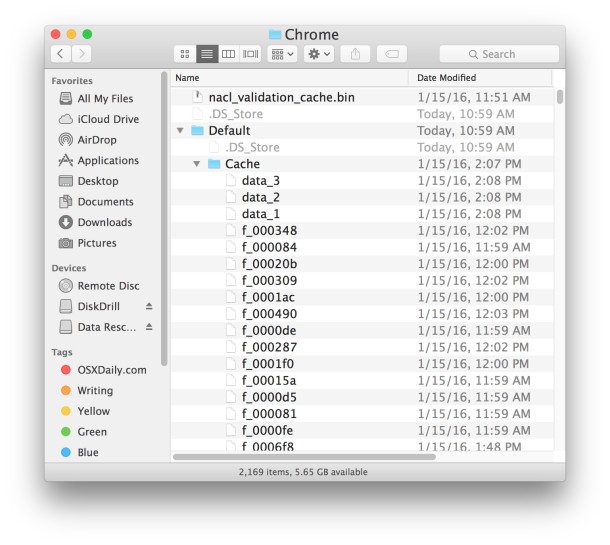 Mac temporary internet files