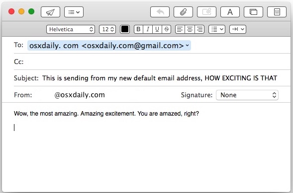 mac set default email