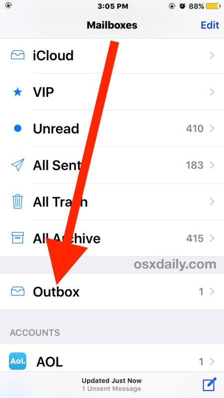 Emails Stuck In Outbox Email App Mac