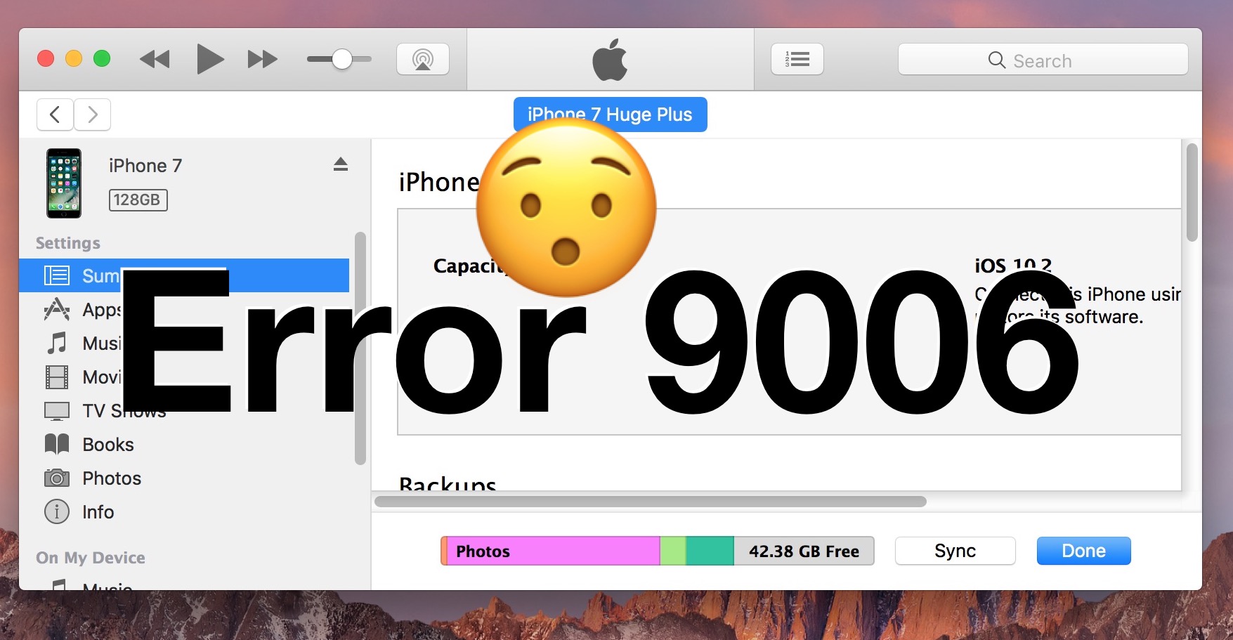 apple download software error 9006