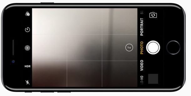 Lock screen camera on iPhone accessed