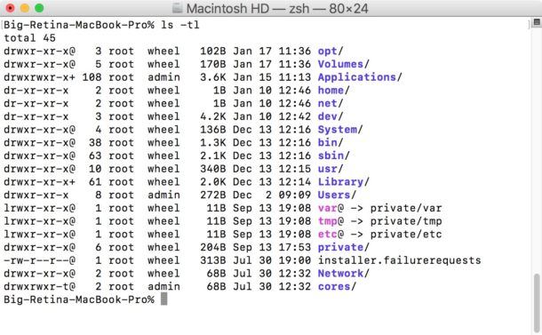 Make The Tree Command Available On Mac OS X