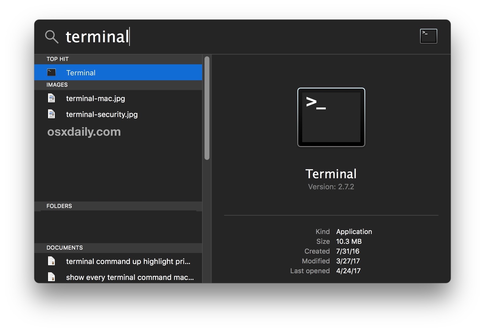 Open Terminal for the Mac SSH client