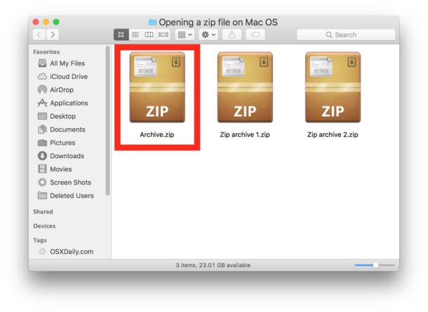 free zip files for mac