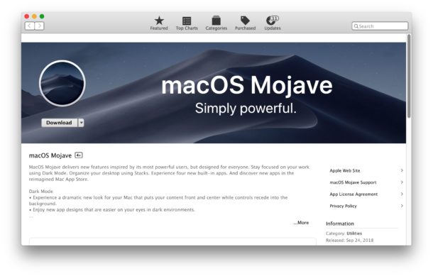 Does macos mojave require 64 bit apps windows 7