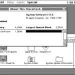 System 7 running in Mac OS