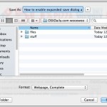 The expanded Save Dialog in Mac OS X