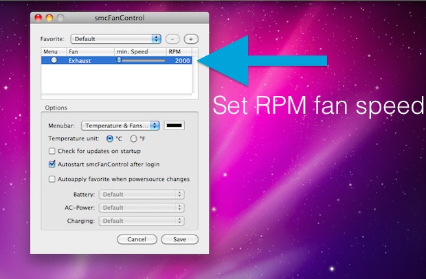 filosof forår plakat How to Control the Fan Speed of your Mac Laptop with SMCFanControl |  OSXDaily