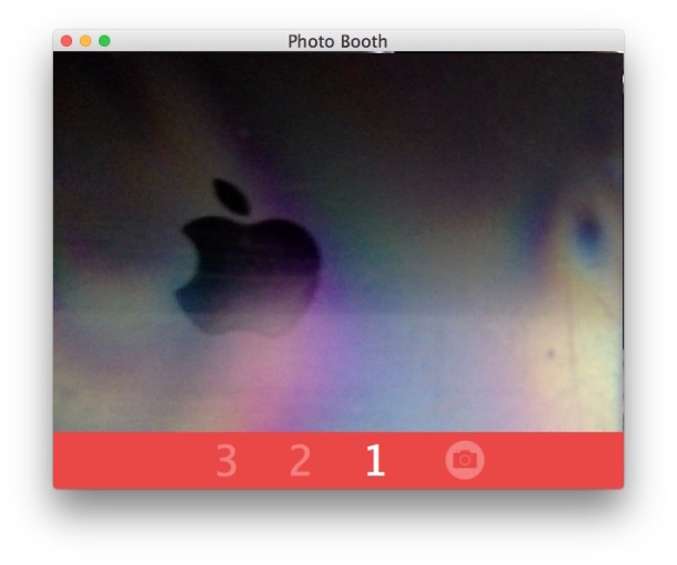 Photo Booth countdown on a Mac