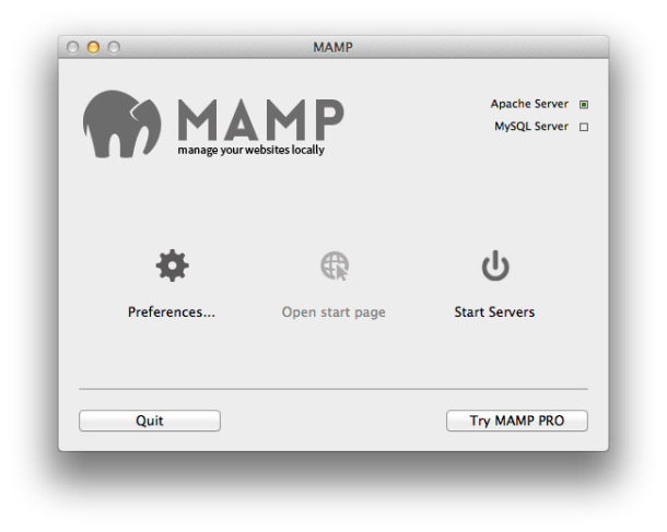 MAMP in Mac OS X