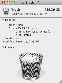 huge trash can