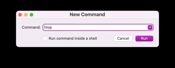 New Command in Terminal from Mac Dock