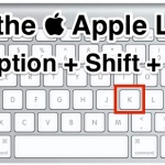 Type the Apple Logo with a keystroke