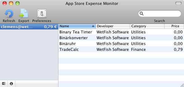 app store expense monitor