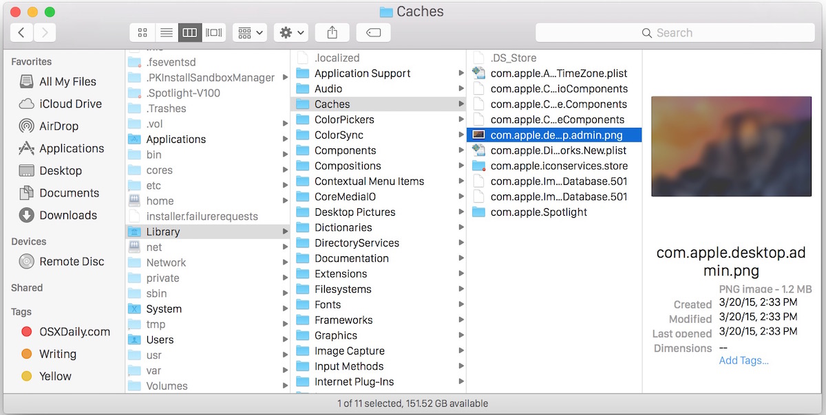 Установить ширину представления столбца по умолчанию в окнах Mac OS X Finder