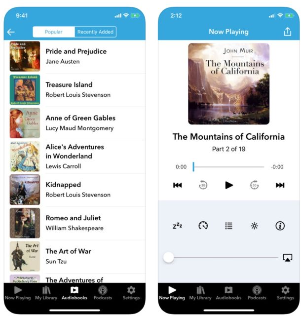 Free audiobooks app