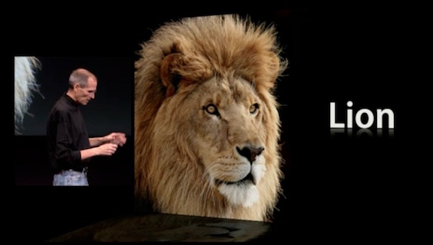 mac os x lion release date