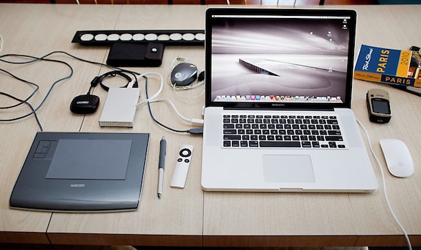 macbook pro portable editing station
